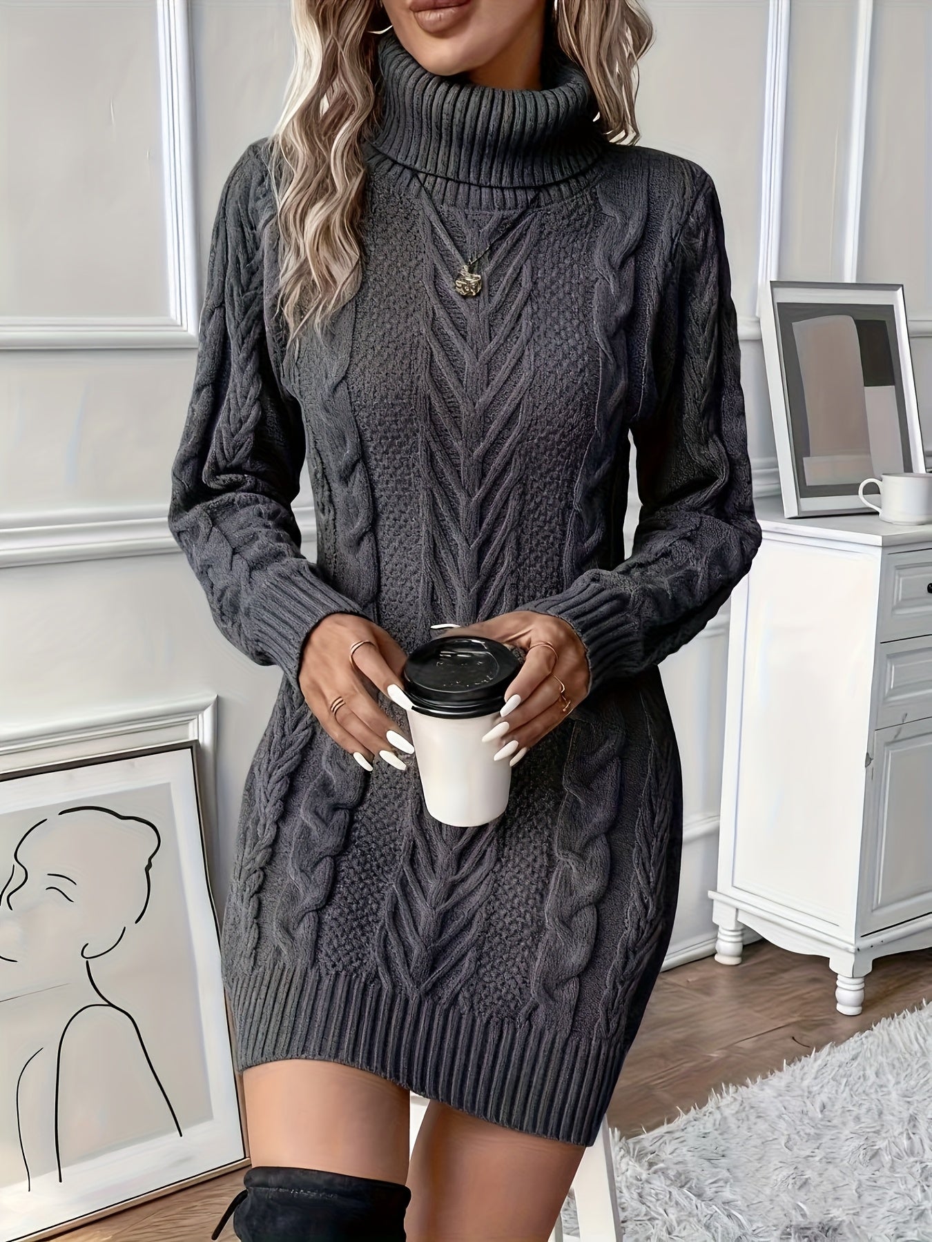 Amelara - Stylish Casual Sweater Dress