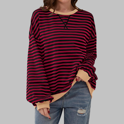 Lisa – Striped jumper in cotton blend