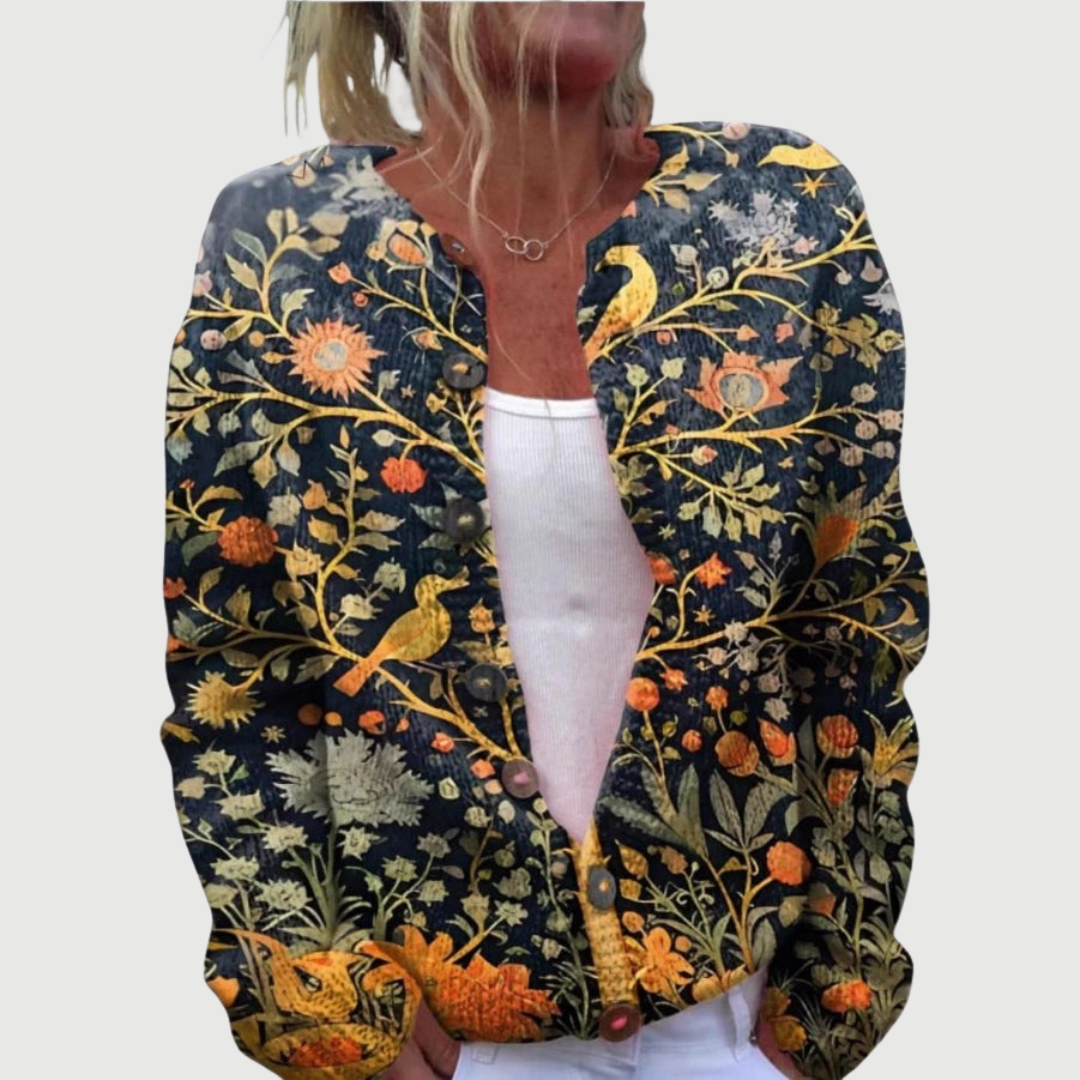 Claire | Vintage Floral Cardigan Sweater