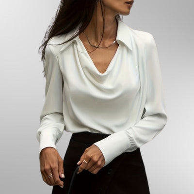 Violet™ | Elegant Satin Blouse