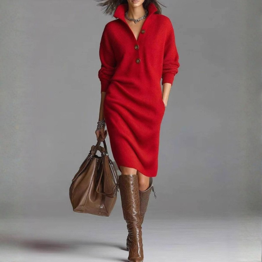 Carmen | Warm Knit Dress, Elegant and Comfortable