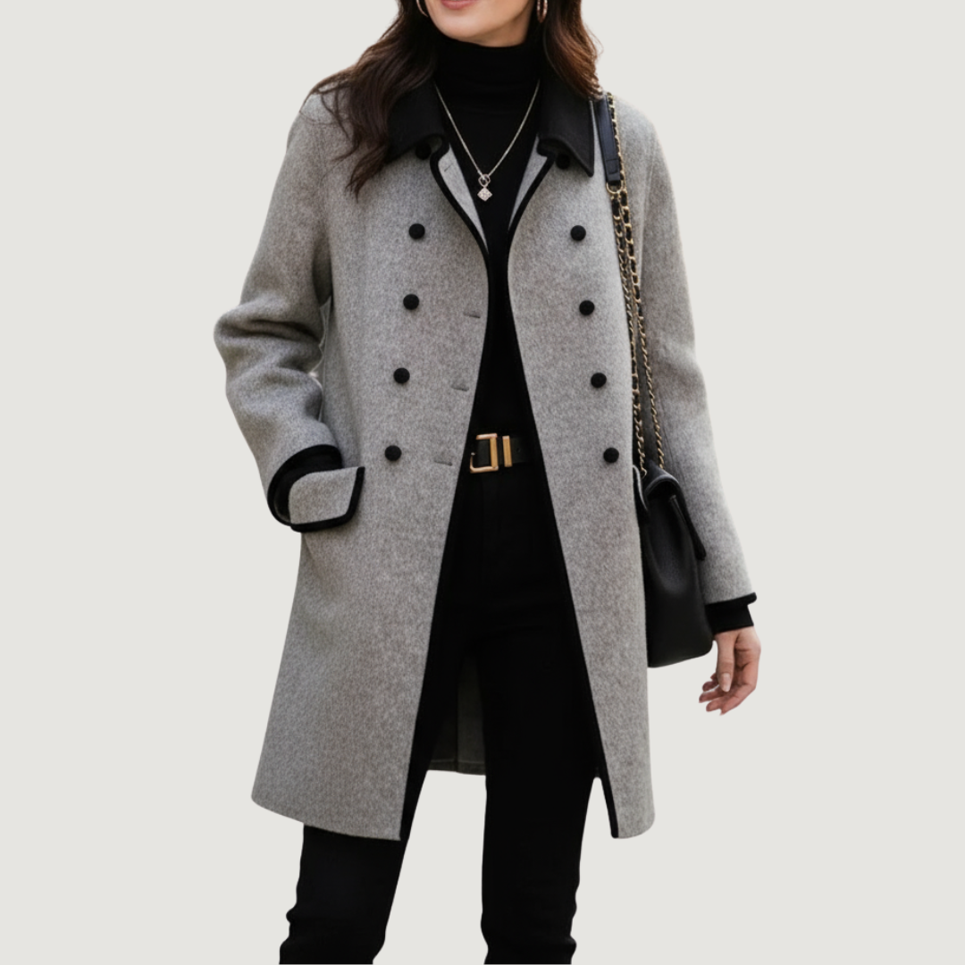 Harper | Elegant Long Wool Coat