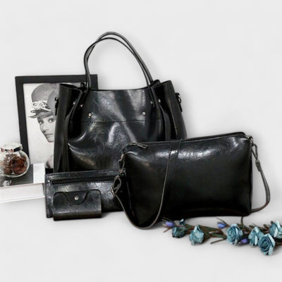 Leah - 4-Piece Vintage Bag Set