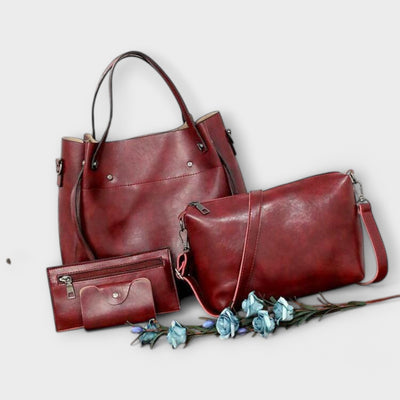 Leah - 4-Piece Vintage Bag Set