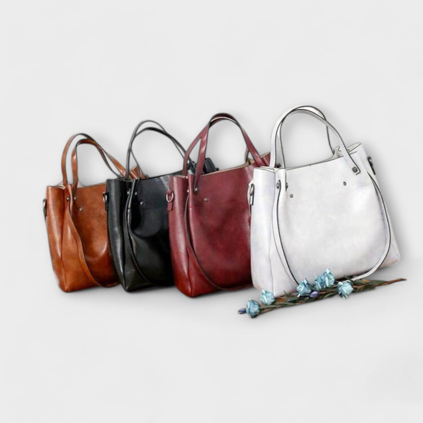 Leah - 4-Piece Vintage Bag Set