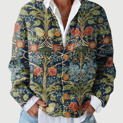 Claire | Vintage Floral Cardigan Sweater