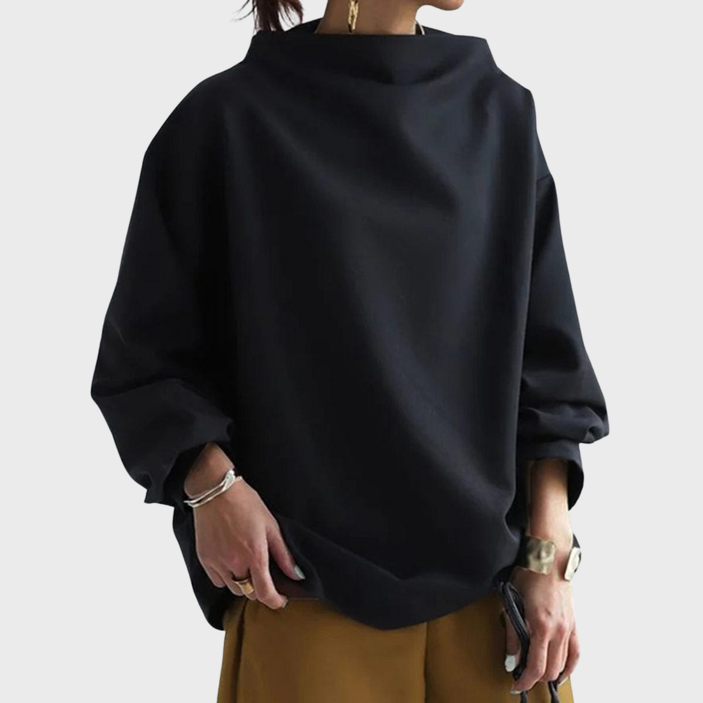Elly™ | Casual High-Neck Top