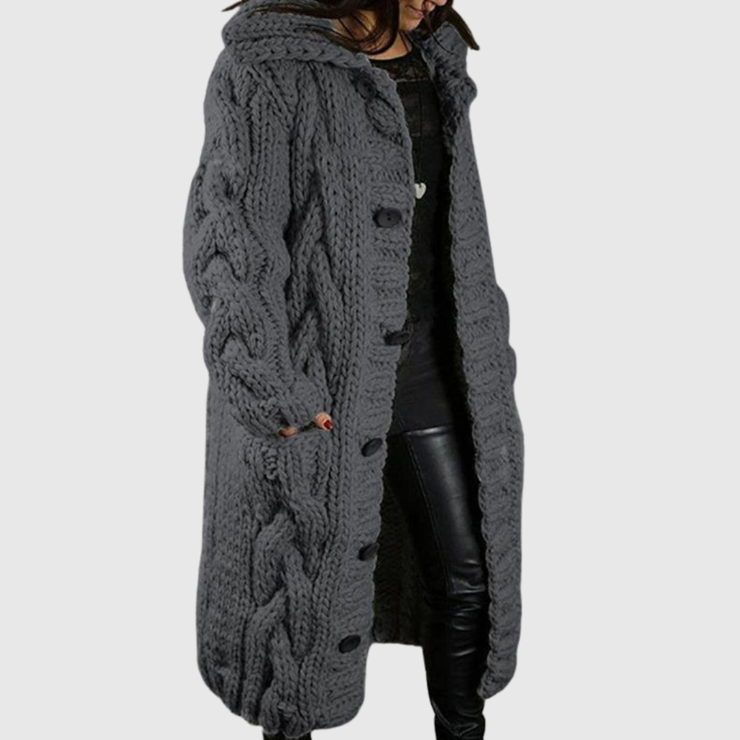 Karina | Elegant Cosy Coat With Tummy Coverage