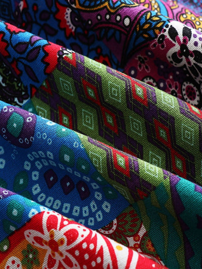 Maribel - Patchwork Coat Boho Hooded Winter Jacket