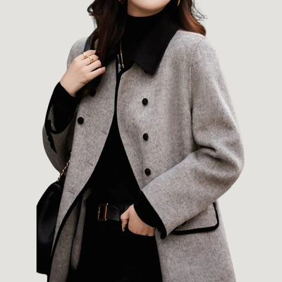 Harper | Elegant Long Wool Coat