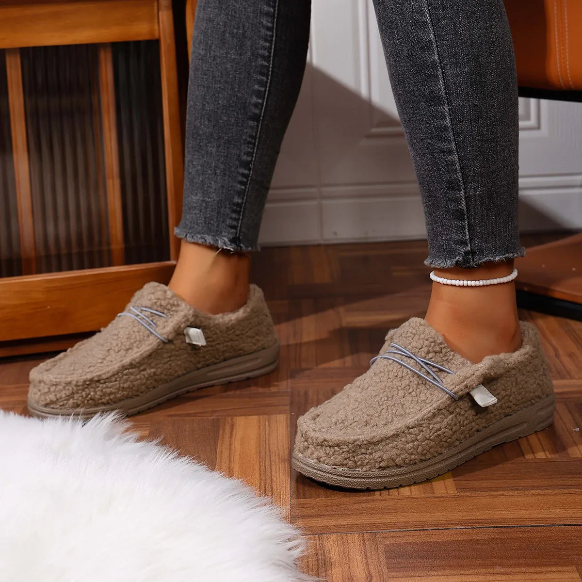 Luna™ | Warm Teddy Slippers