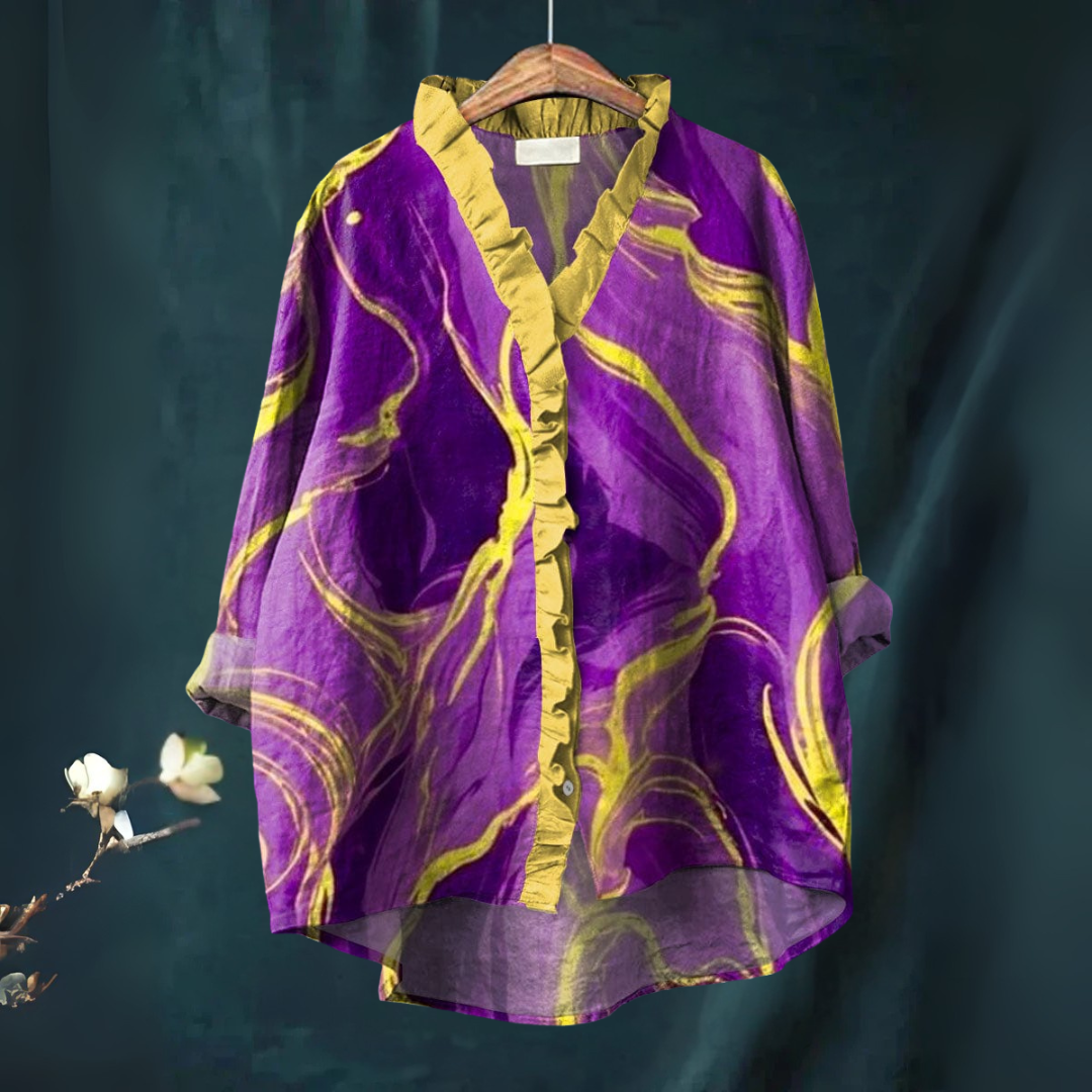 Bonnie | Spiral Print Blouse