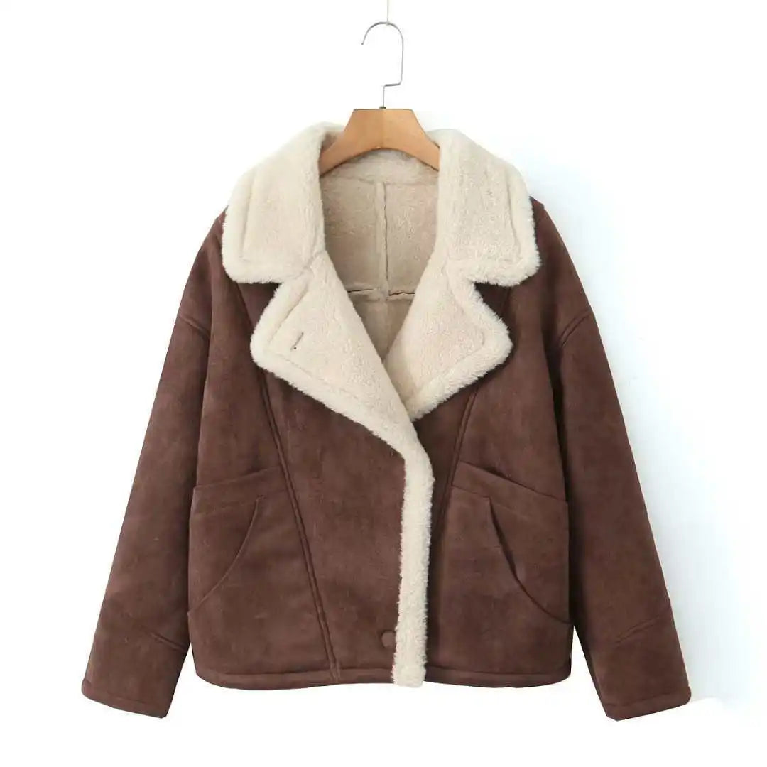 Isolde | Shearling Lined Suede Jacket