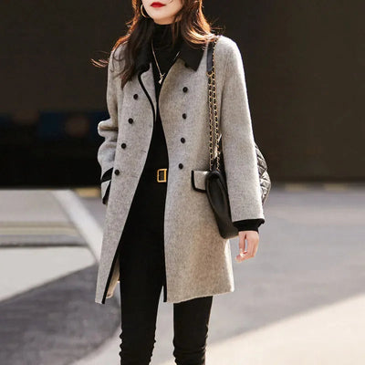 Lillian | Elegant Wool Blend Coat