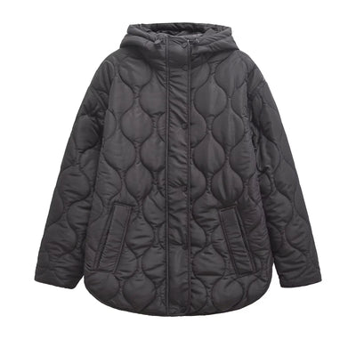 Ellarose | Quilted Comfort Hooded Jacket