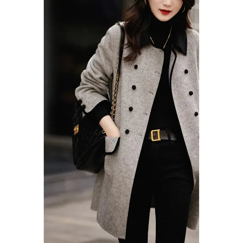 Lillian | Elegant Wool Blend Coat