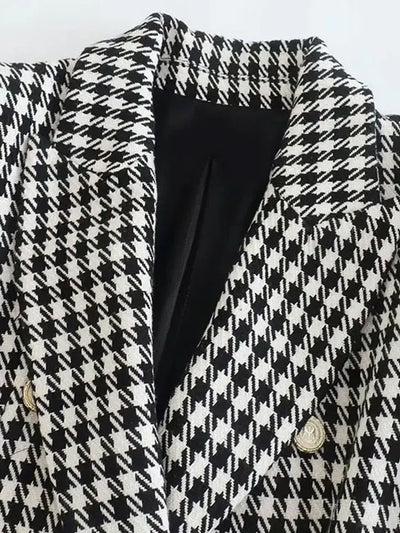 Elowen | Houndstooth Blazer Set