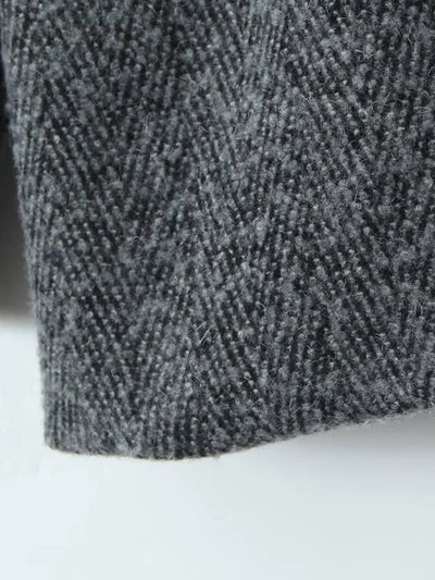 New autumn women's clothing European and American style fashion personality daily versatile loose casual suit woolen jacket