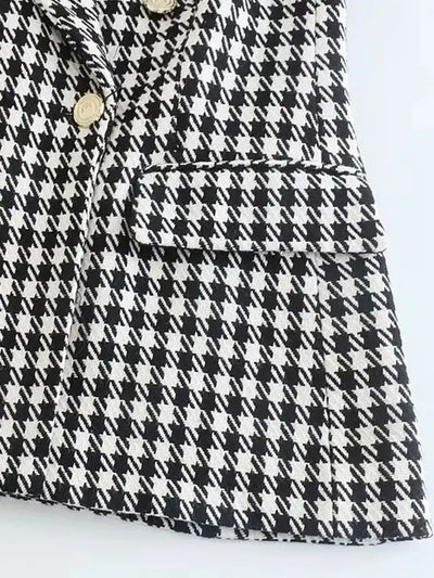 Elowen | Houndstooth Blazer Set