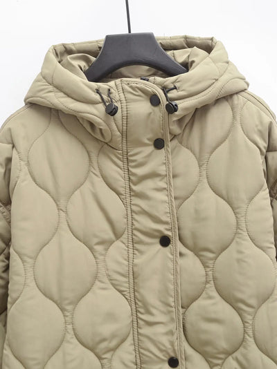Ellarose | Quilted Comfort Hooded Jacket