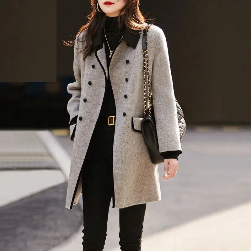 Lillian | Elegant Wool Blend Coat