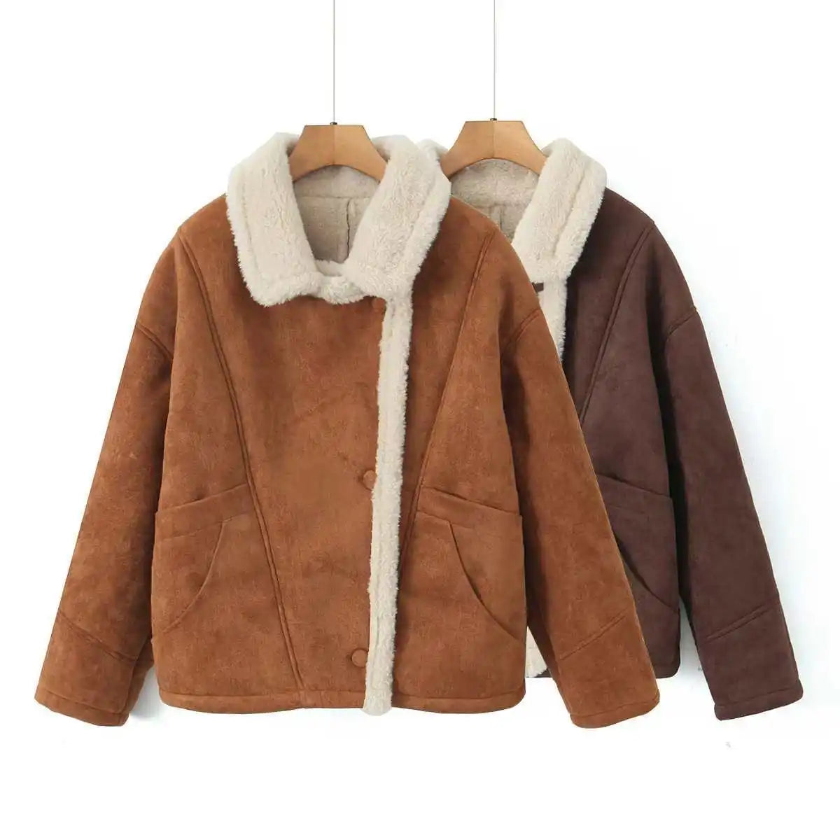 Isolde | Shearling Lined Suede Jacket
