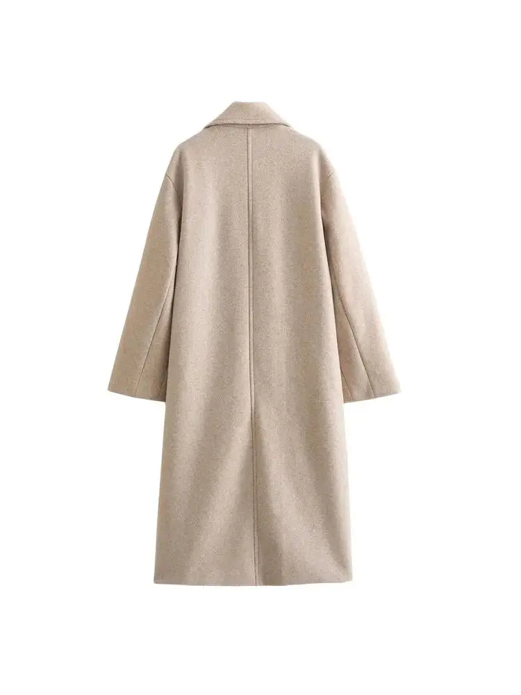 Elara | Minimal Wool Blend Coat