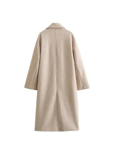 Elara | Minimal Wool Blend Coat