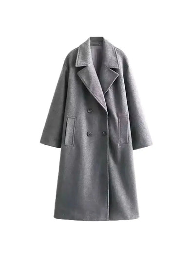 Elara | Minimal Wool Blend Coat