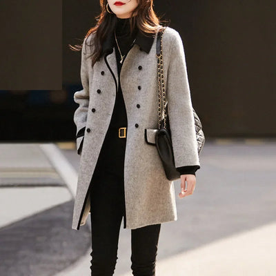 Lillian | Elegant Wool Blend Coat