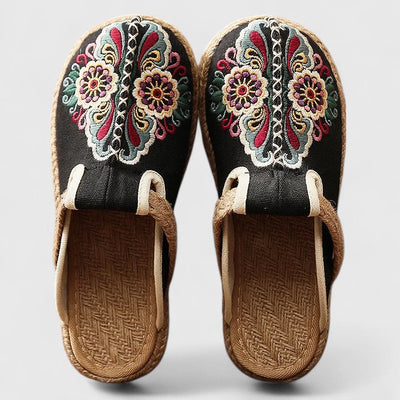 Marousse | Comfortable Handmade Floral Mules